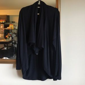 Athletic cowl neck sweater